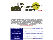 Tablet Screenshot of darkshadowsfestival.com